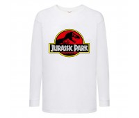 Лонгслив реглан Парк Юрского Периода 006 (Jurassic Park) белый (JPK wh 006) 104 см