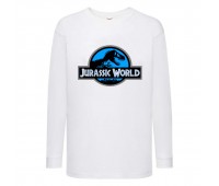 Лонгслив реглан Парк Юрского Периода 009 (Jurassic Park) белый (JPK wh 009) 104 см