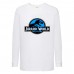 Лонгслив реглан Парк Юрского Периода 009 (Jurassic Park) белый (JPK wh 009) 104 см
