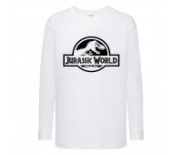 Лонгслив реглан Парк Юрского Периода 0010 (Jurassic Park) белый (JPK wh 0010) 104 см