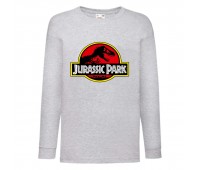 Лонгслив реглан Парк Юрского Периода 006 (Jurassic Park) серый (JPK gry 006) 104 см