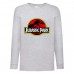 Лонгслив реглан Парк Юрского Периода 006 (Jurassic Park) серый (JPK gry 006) 104 см