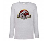 Лонгслив реглан Парк Юрского Периода 007 (Jurassic Park) серый (JPK gry 007) 104 см