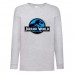 Лонгслив реглан Парк Юрского Периода 009 (Jurassic Park) серый (JPK gry 009) 104 см
