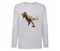 Лонгслив реглан Парк Юрского Периода 0012 (Jurassic Park) серый (JPK gry 0012) 104 см