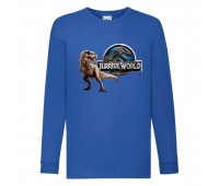 Лонгслив реглан Парк Юрского Периода 005 (Jurassic Park) синий (JPK blu 005) 104 см