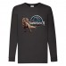 Лонгслив реглан Парк Юрского Периода 005 (Jurassic Park) черный (JPK blc 005) 104 см
