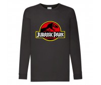 Лонгслив реглан Парк Юрского Периода 006 (Jurassic Park) черный (JPK blc 006) 104 см