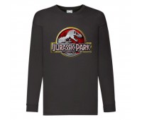 Лонгслив реглан Парк Юрского Периода 007 (Jurassic Park) черный (JPK blc 007) 104 см