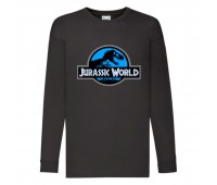Лонгслив реглан Парк Юрского Периода 009 (Jurassic Park) черный (JPK blc 009) 104 см
