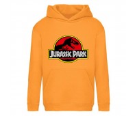 Худи детская Парк Юрского Периода 006 (Jurassic Park) оранжевый (JPK orn 006) 116 см
