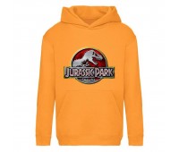 Худи детская Парк Юрского Периода 007 (Jurassic Park) оранжевый (JPK orn 007) 116 см