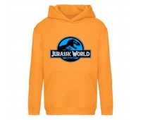 Худи детская Парк Юрского Периода 009 (Jurassic Park) оранжевый (JPK orn 009) 116 см