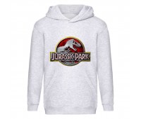 Худи детская Парк Юрского Периода 007 (Jurassic Park) серый (JPK gry 007) 116 см