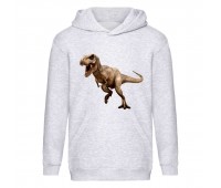Худи детская Парк Юрского Периода 0012 (Jurassic Park) серый (JPK gry 0012) 116 см