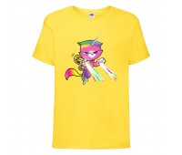 Футболка детская Радужная Кошка 002 (Rainbow Cat) желтая (RNC yel 002) 164 см Футболка детская Радужная Кошка 002 (Rainbow Cat) желтая (RNC yel 002) 164 см