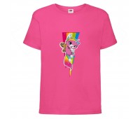 Футболка детская Радужная Кошка 004 (Rainbow Cat) розовая (RNC pnc 004) 152 см Футболка детская Радужная Кошка 004 (Rainbow Cat) розовая (RNC pnc 004) 152 см