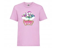 Футболка детская Радужная Кошка 001 (Rainbow Cat) светлорозовая (RNC lpn 001) 116 см