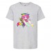 Футболка детская Радужная Кошка 002 (Rainbow Cat) серая (RNC gry 002) 116 см