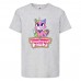 Футболка детская Радужная Кошка 005 (Rainbow Cat) серая (RNC gry 005) 116 см