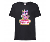 Футболка детская Радужная Кошка 005 (Rainbow Cat) черная (RNC blc 005) 116 см Футболка детская Радужная Кошка 005 (Rainbow Cat) черная (RNC blc 005) 116 см