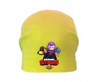 Шапка детская Бравл Старс желтая (Brawl Stars -0015) 50-52 см