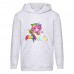 Худи детская Радужная Кошка 002 (Rainbow Cat) серый (RNC gry 002) 116 см