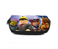 Школьный пенал Роблокс органайзер универсальный (Roblox-008-black) черный