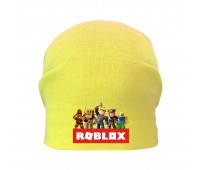 Шапка детская Роблокс желтая (Roblox -001) 50-52 см
