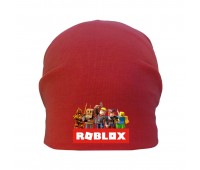 Шапка детская Роблокс красная (Roblox -001) 54-56 см