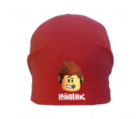 Шапка детская Роблокс красная (Roblox -002) 50-52 см