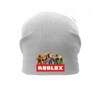 Шапка детская Роблокс серая (Roblox -001) 50-52 см