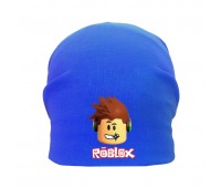 Шапка детская Роблокс синяя (Roblox -002) 54-56 см