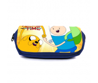 Школьный пенал Время приключений органайзер универсальный (Adventure time-001-3-blue) синий