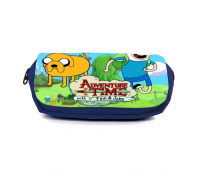 Школьный пенал Время приключений органайзер универсальный (Adventure time-002-0-blue) синий