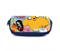 Школьный пенал Время приключений органайзер универсальный (Adventure time-002-2-blue) синий