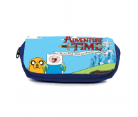 Школьный пенал Время приключений органайзер универсальный (Adventure time-003-3-blue) синий