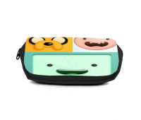 Школьный пенал Время приключений органайзер универсальный (Adventure time-005-black) черный