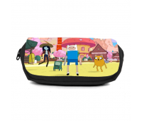 Школьный пенал Время приключений органайзер универсальный (Adventure time-002-6-black) черный