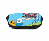 Школьный пенал Время приключений органайзер универсальный (Adventure time-003-3-black) черный