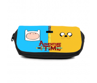 Школьный пенал Время приключений органайзер универсальный (Adventure time-003-4-black) черный