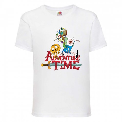 Футболка детская Время Приключений 002 (Adventure Time) белая (ADT wh 002) 128 см Футболка детская Время Приключений 002 (Adventure Time) белая (ADT wh 002) 128 см