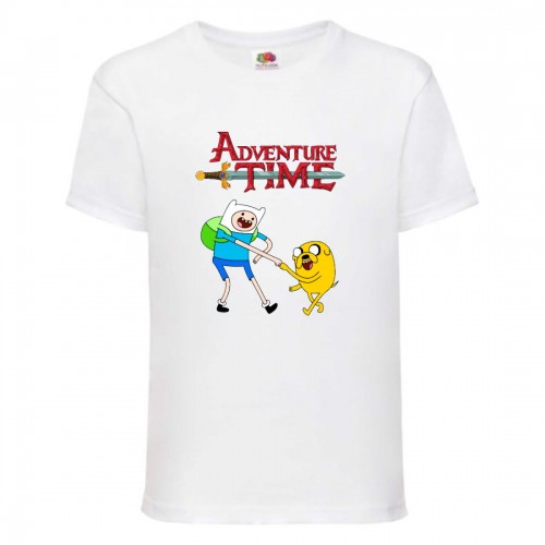 Футболка детская Время Приключений 0017 (Adventure Time) белая (ADT wh 0017) 128 см Футболка детская Время Приключений 0017 (Adventure Time) белая (ADT wh 0017) 128 см