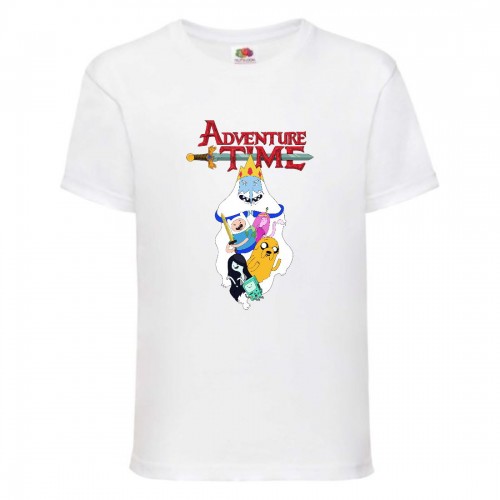 Футболка детская Время Приключений 0020 (Adventure Time) белая (ADT wh 0020) 128 см Футболка детская Время Приключений 0020 (Adventure Time) белая (ADT wh 0020) 128 см