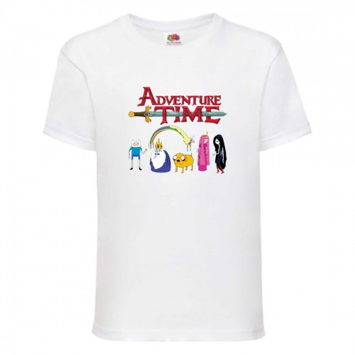 Футболка детская Время Приключений 0022 (Adventure Time) белая (ADT wh 0022) 128 см Футболка детская Время Приключений 0022 (Adventure Time) белая (ADT wh 0022) 128 см