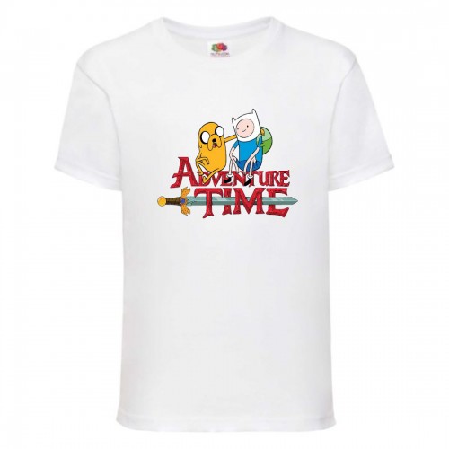 Футболка детская Время Приключений 0027 (Adventure Time) белая (ADT wh 0027) 128 см Футболка детская Время Приключений 0027 (Adventure Time) белая (ADT wh 0027) 128 см