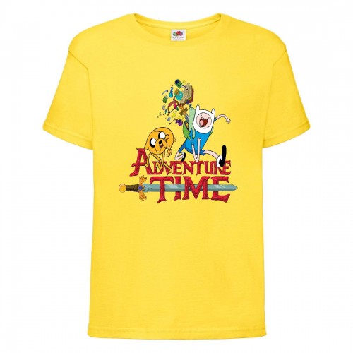 Футболка детская Время Приключений 002 (Adventure Time) желтая (ADT yel 002) 116 см Футболка детская Время Приключений 002 (Adventure Time) желтая (ADT yel 002) 116 см