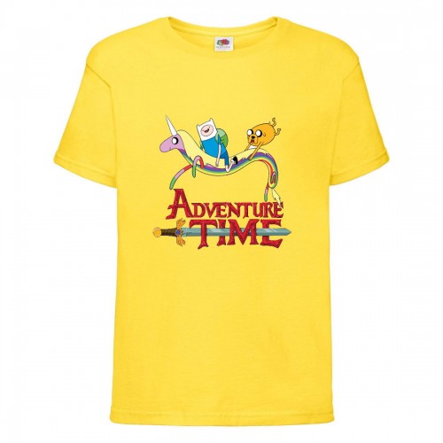 Футболка детская Время Приключений 0015 (Adventure Time) желтая (ADT yel 0015) 128 см Футболка детская Время Приключений 0015 (Adventure Time) желтая (ADT yel 0015) 128 см