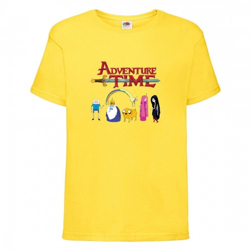 Футболка детская Время Приключений 0022 (Adventure Time) желтая (ADT yel 0022) 128 см Футболка детская Время Приключений 0022 (Adventure Time) желтая (ADT yel 0022) 128 см