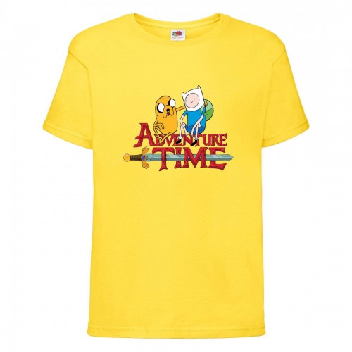 Футболка детская Время Приключений 0027 (Adventure Time) желтая (ADT yel 0027) 128 см Футболка детская Время Приключений 0027 (Adventure Time) желтая (ADT yel 0027) 128 см